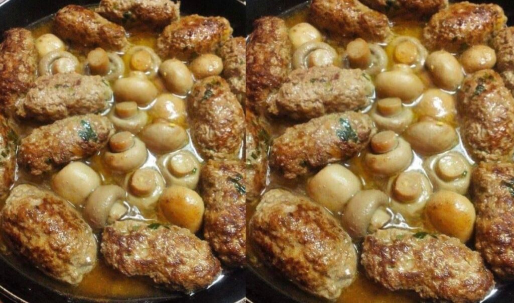 Titre : Boulettes de viande aux champignons : un délice automnal réconfortant