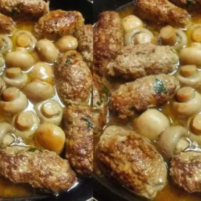 Boulettes de viande aux champignons : un délice