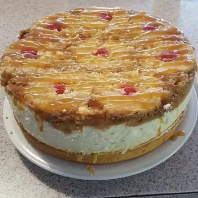 Gâteau Ananas-Caramel sur Cheesecake