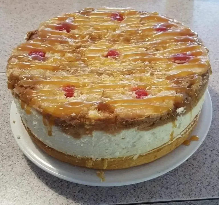 Gâteau Ananas-Caramel sur Cheesecake