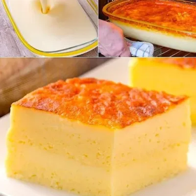 Gâteau crémeux à 3 ingrédients facile