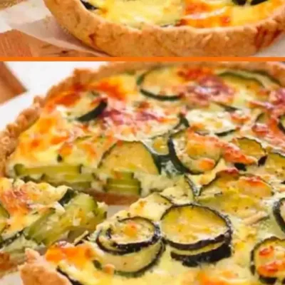 Quiche aux courgettes et 2 fromages