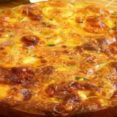Quiche sans pâte au chèvre et courgettes