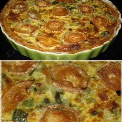 Tarte Poireaux, Chèvre et Courgettes Savoureuse