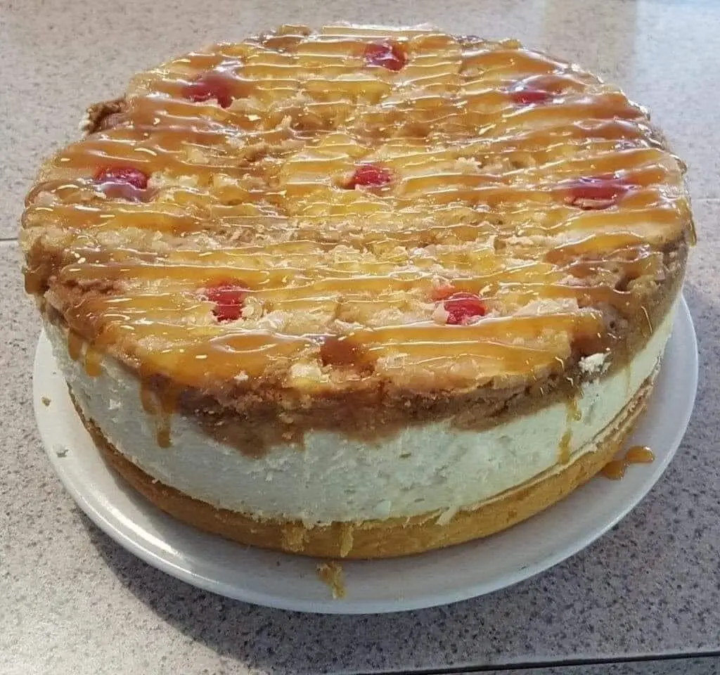 Gâteau Ananas-Caramel sur Cheesecake