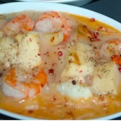 Cassolette de Noix de Saint-Jacques et Crevettes