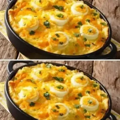 Gratin d'œufs à la Purée de Pommes de Terre