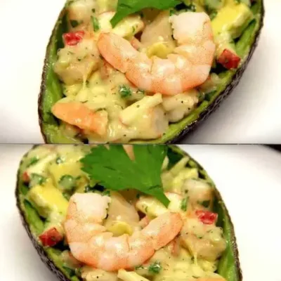 Avocat Farci aux Crevettes et Pomme : Délicieux !