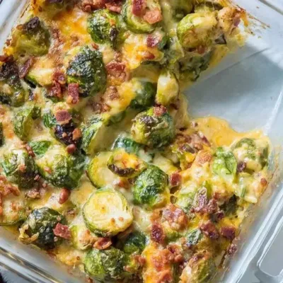 Gratin de Choux de Bruxelles au Bacon