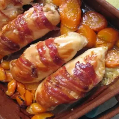 Blanc de Poulet au Cantal et Vin Blanc
