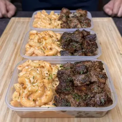 Bouchées de Steak aux Herbes et Mac Cajun