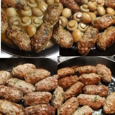 Boulettes de Viande aux Champignons Savoureuses