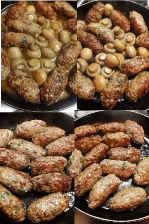 Boulettes de Viande aux Champignons Savoureuses