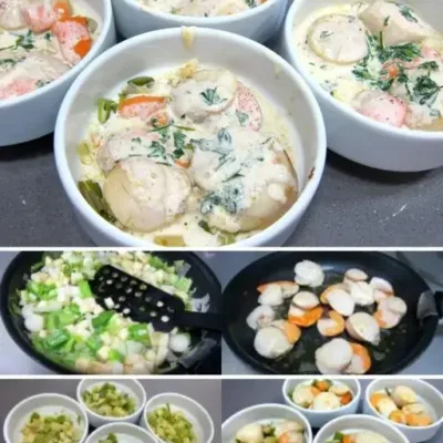 Coquille Saint-Jacques à la Honfleuraise