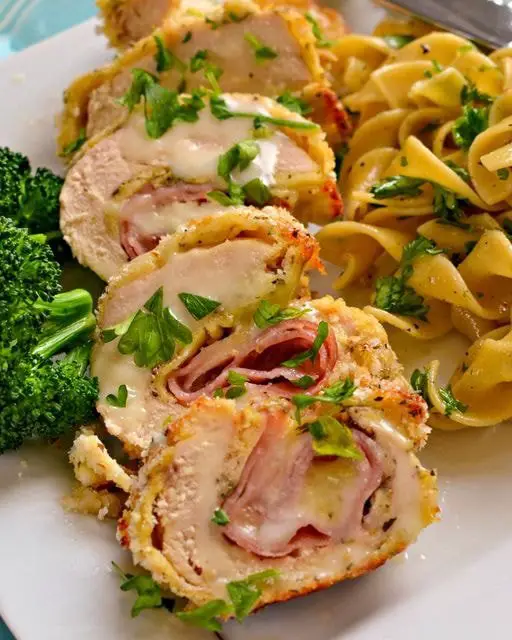 Cordon Bleu de Poulet au Four - Une Élégante Fusion Culinaire