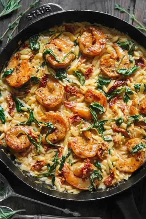 Crevettes Orzo : Un Délice Méditerranéen Rapide