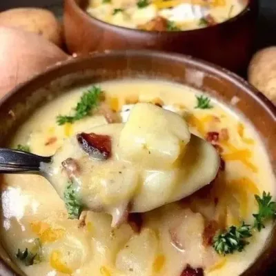 Velouté de Pommes de Terre à l'Oignon
