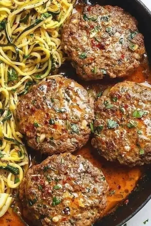 Steak Haché à la Sauce Gravy aux Oignons