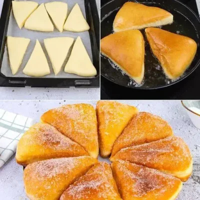 Triangles Frits : Brioches Moelleuses et Sucrées