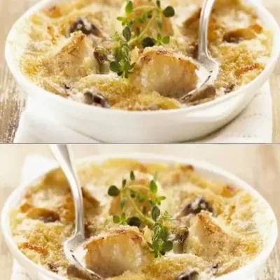 Gratin de Noix de Saint-Jacques Savoureux