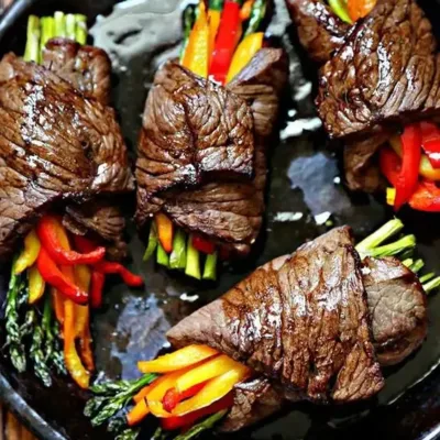 Bœuf en Marinade Balsamique et Légumes