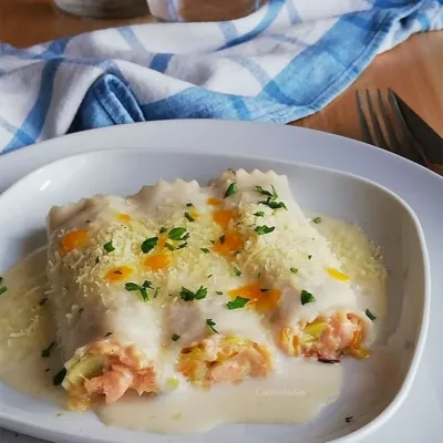 Cannellonis Poireaux et Saumon Fumé : Un Délice