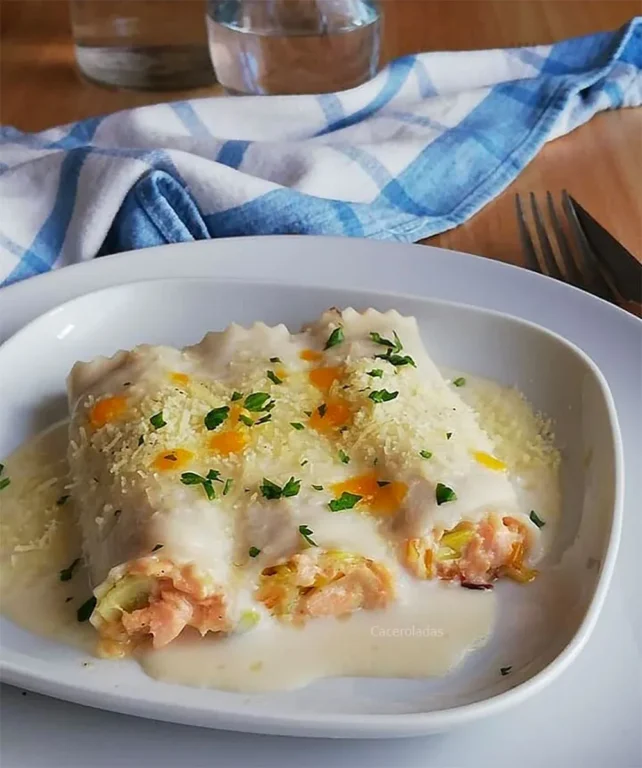 Cannellonis Poireaux et Saumon Fumé : Un Délice