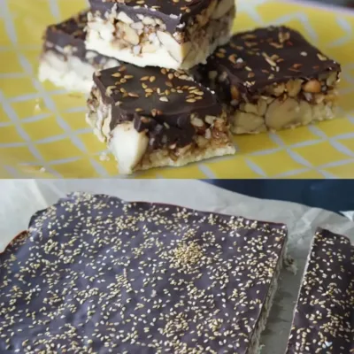 Carrés aux Fruits Secs et Chocolats Gourmands