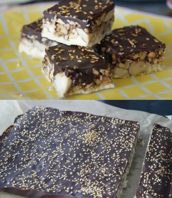 Carrés aux Fruits Secs et aux Deux Chocolats : Un Trésor Gourmand