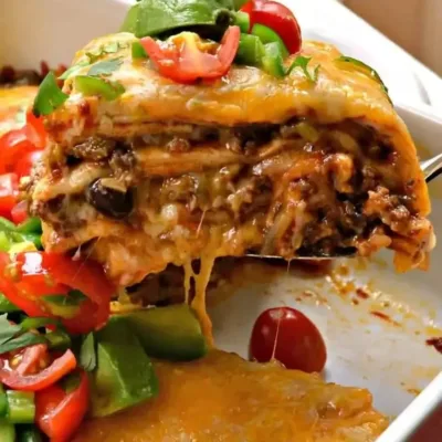 Casserole d'Enchiladas au Bœuf : Recette Tex-Mex