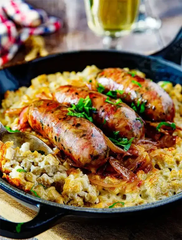 Diots au Vin Blanc et Gratin de Crozets