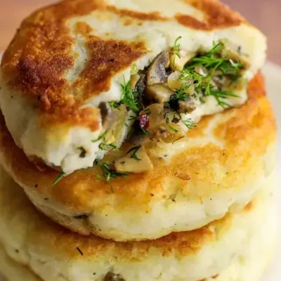 Galettes de Pommes de Terre aux Champignons