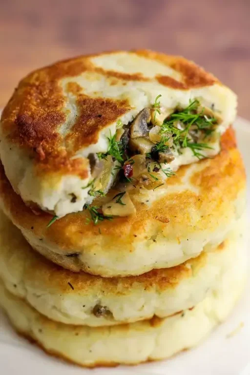 Galettes de Pommes de Terre aux Champignons