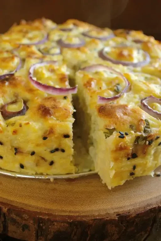 Gâteau de Chou-fleur au Pecorino et Basilic