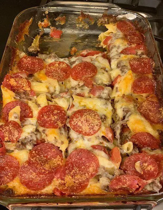Gratin de Pizza au Pepperoni