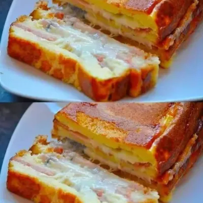 Croque Cake Jambon Fromage : Recette Facile