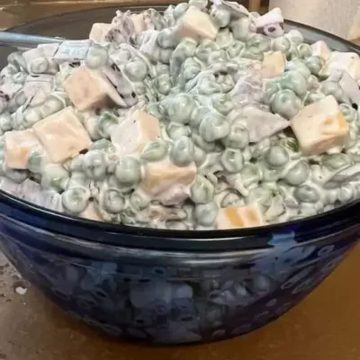 Salade Crémeuse aux Petits Pois : Fraîcheur Printanière