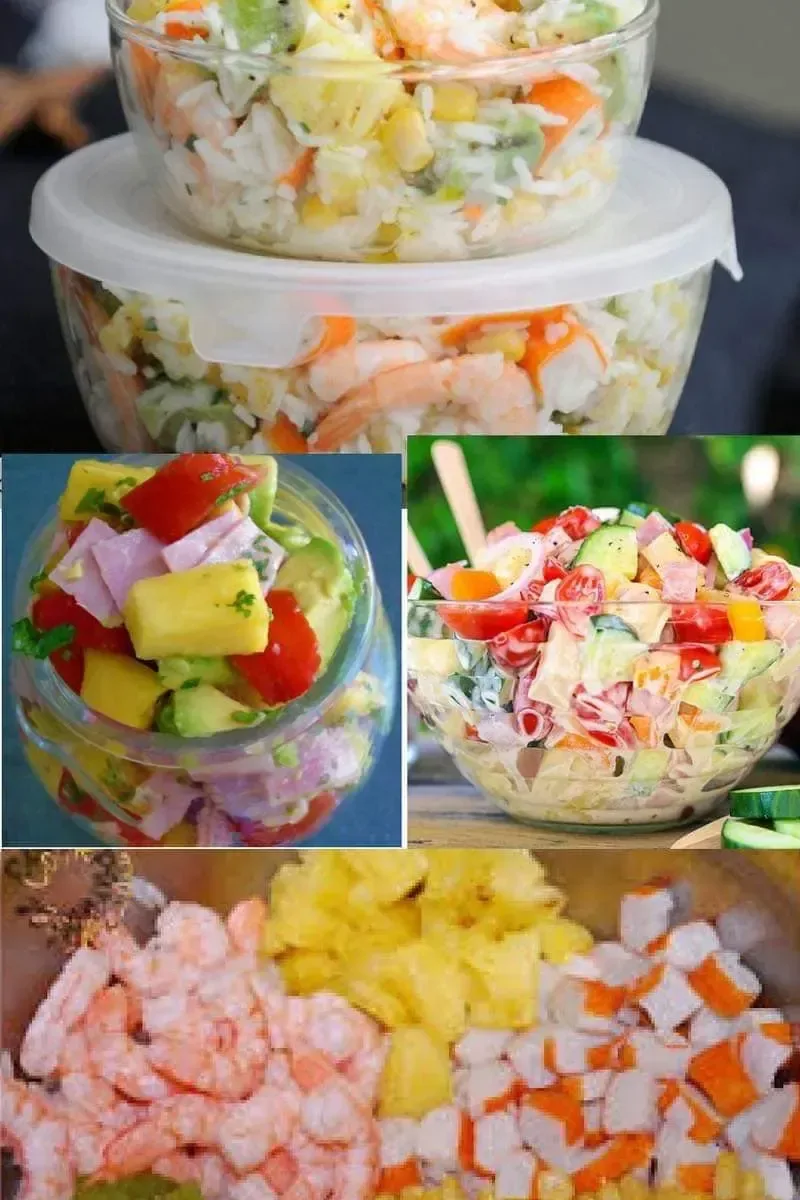 Salade Hawaïenne aux Crevettes et Kiwi