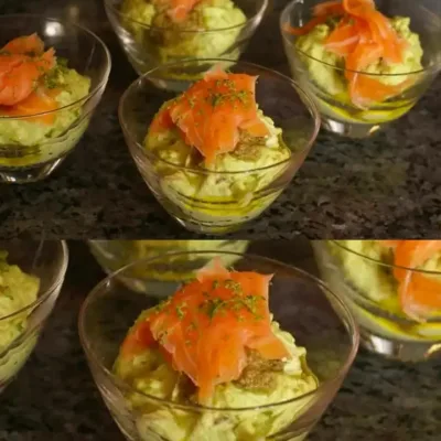 Mousse d’Avocat et Saumon Fumé : Élégance Festive