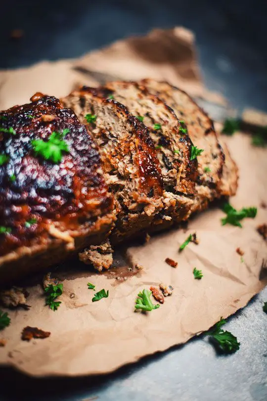Pain de viande à la dinde, à la confiture de fraise et au bacon - Le Coup de Grâce