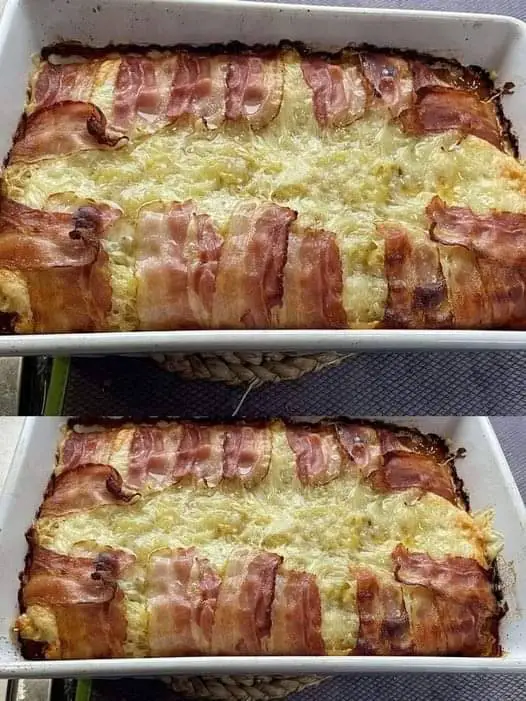 Plat de Pommes de Terre Hachées avec Croûte de Bacon