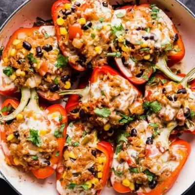 Poivrons Farcis Végétariens : Saveurs Colorées