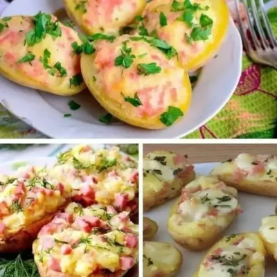 Pommes de Terre Farcies au Jambon et Fromage