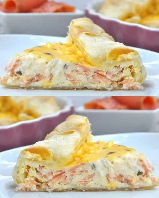 Quiche au Saumon et Boursin : Élégance Française