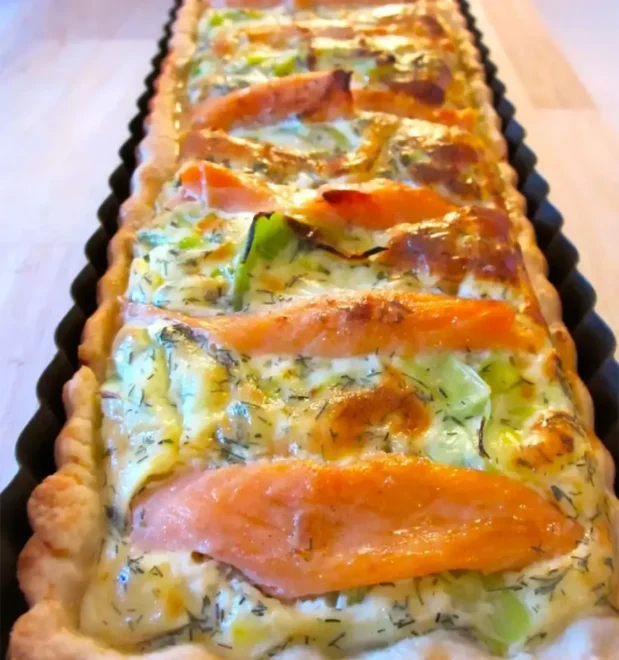 Quiche aux Poireaux et au Saumon Fumé : Une Harmonie de Saveurs