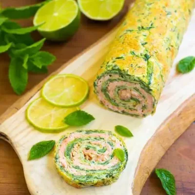 Roulé Épinards-Saumon : Saveurs Élégantes