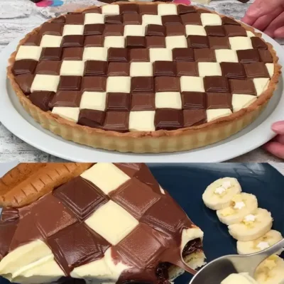 Tarte Triple Choco-Banane : Un Délice Inoubliable