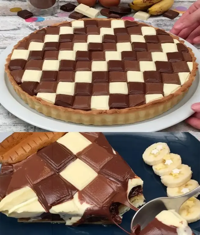 Tarte Triple Choco-Banane : Un Voyage Sensoriel au Pays des Saveurs