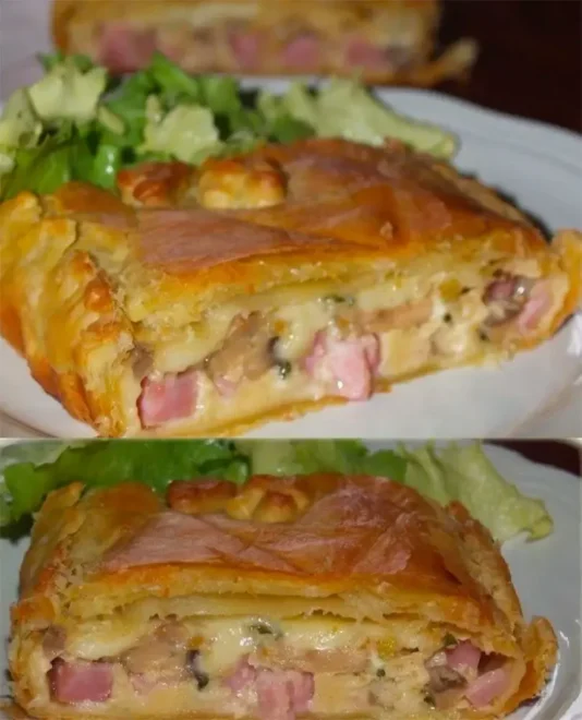 Tourte au Jambon, Champignons et Camembert : Un Apéritif Extra Gourmand !