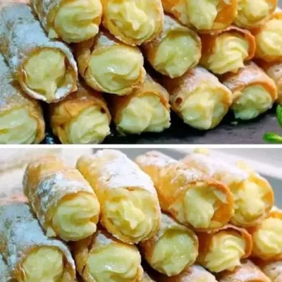 Cigares à la Crème Pâtissière Sans Sucre